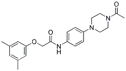 N-(4-(4-ACETYLPIPERAZIN-1-YL)PHENYL)-2-(3,5-DIMETHYLPHENOXY)ACETAMIDE Struktur