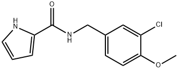 N-(3-CHLORO-4-METHOXYBENZYL)-1H-PYRROLE-2-CARBOXAMIDE Struktur