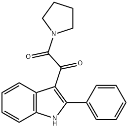 1-(2-PHENYL-1H-INDOL-3-YL)-2-(1-PYRROLIDINYL)-1,2-ETHANEDIONE Struktur