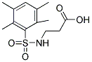 3-[[(2,3,5,6-TETRAMETHYLPHENYL)SULFONYL]AMINO]PROPANOIC ACID Struktur