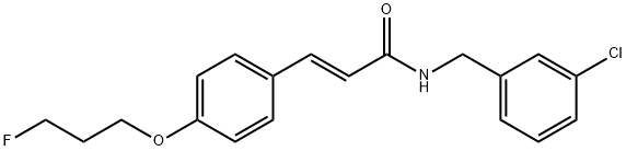 (E)-N-(3-CHLOROBENZYL)-3-[4-(3-FLUOROPROPOXY)PHENYL]-2-PROPENAMIDE Struktur