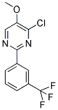 4-CHLORO-2-[3-(TRIFLUOROMETHYL)PHENYL]-5-PYRIMIDINYL METHYL ETHER Struktur