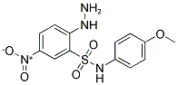 2-HYDRAZINO-N-(4-METHOXY-PHENYL)-5-NITRO-BENZENESULFONAMIDE Struktur