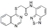 N-(2,1,3-BENZOTHIADIAZOL-4-YL)-2-(QUINAZOLIN-4-YLTHIO)ACETAMIDE Struktur