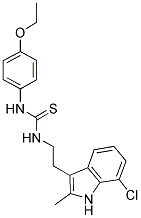 N-[2-(7-CHLORO-2-METHYL-1H-INDOL-3-YL)ETHYL]-N'-(4-ETHOXYPHENYL)THIOUREA Struktur