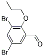 3,5-DIBROMO-2-PROPOXYBENZALDEHYDE Struktur