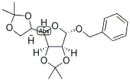 BENZYL 2,3:5,6-DI-O-ISOPROPYLIDENE-A-D-MANNOFURANOSIDE Struktur