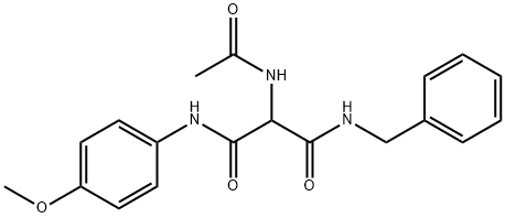 2-(ACETYLAMINO)-N1-BENZYL-N3-(4-METHOXYPHENYL)MALONAMIDE Struktur