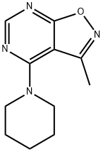 3-METHYL-4-PIPERIDINOISOXAZOLO[5,4-D]PYRIMIDINE Struktur