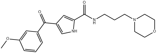 4-(3-METHOXYBENZOYL)-N-(3-MORPHOLINOPROPYL)-1H-PYRROLE-2-CARBOXAMIDE Struktur