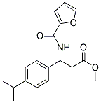 METHYL 3-[(2-FURYLCARBONYL)AMINO]-3-(4-ISOPROPYLPHENYL)PROPANOATE Struktur