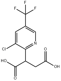 2-[3-CHLORO-5-(TRIFLUOROMETHYL)-2-PYRIDINYL]SUCCINIC ACID Struktur