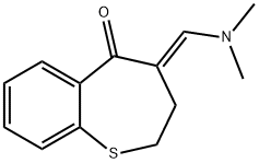 4-[(E)-(DIMETHYLAMINO)METHYLIDENE]-3,4-DIHYDRO-1-BENZOTHIEPIN-5(2H)-ONE Struktur