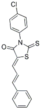 3-(4-CHLOROPHENYL)-5-[(2E)-3-PHENYLPROP-2-ENYLIDENE]-2-THIOXO-1,3-THIAZOLIDIN-4-ONE Struktur