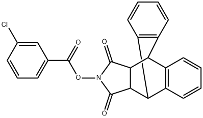 17-[(3-CHLOROBENZOYL)OXY]-17-AZAPENTACYCLO[6.6.5.0(2,7).0(9,14).0(15,19)]NONADECA-2(7),3,5,9(14),10,12-HEXAENE-16,18-DIONE Struktur