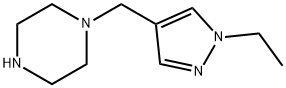 1-(1-ETHYL-1 H-PYRAZOL-4-YLMETHYL)-PIPERAZINE Struktur