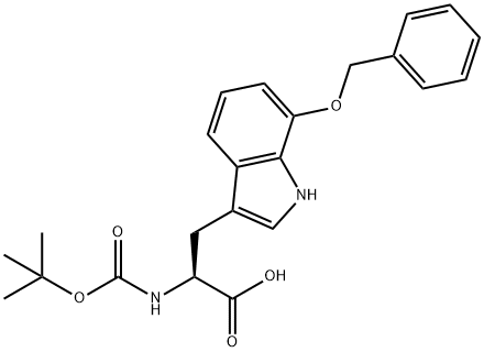 BOC-7-BENZYLOXY-DL-TRYPTOPHAN Struktur