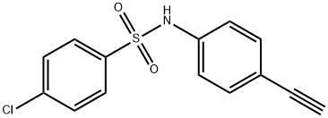 4-CHLORO-N-(4-ETHYNYLPHENYL)BENZENESULFONAMIDE Struktur