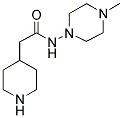 N-(4-METHYL-1-PIPERAZINO)-4-PIPERIDINOACETAMIDE Struktur