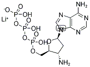 3'-AMINO-2',3'-DIDEOXYADENOSINE-5'-TRIPHOSPHATE LITHIUM SALT Struktur