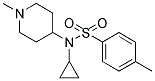 N-CYCLOPROPYL-4-METHYL-N-(1-METHYLPIPERIDIN-4-YL)BENZENESULPHONAMIDE Struktur