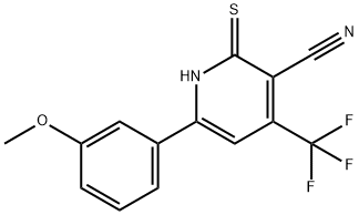 6-(3-METHOXYPHENYL)-2-THIOXO-4-(TRIFLUOROMETHYL)-1,2-DIHYDRO-3-PYRIDINECARBONITRILE Struktur