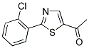 1-[2-(2-CHLOROPHENYL)-1,3-THIAZOL-5-YL]-1-ETHANONE Struktur