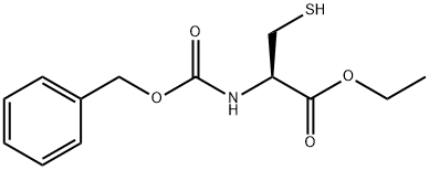 ETHYL 2-([(BENZYLOXY)CARBONYL]AMINO)-3-SULFANYLPROPANOATE Struktur