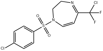 5-[CHLORO(DIFLUORO)METHYL]-1-[(4-CHLOROPHENYL)SULFONYL]-2,3-DIHYDRO-1H-1,4-DIAZEPINE Struktur