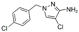 4-CHLORO-1-(4-CHLORO-BENZYL)-1H-PYRAZOL-3-YLAMINE Struktur