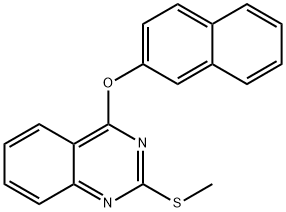 2-(METHYLSULFANYL)-4-(2-NAPHTHYLOXY)QUINAZOLINE Struktur