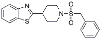 2-[1-(BENZYLSULFONYL)-4-PIPERIDINYL]-1,3-BENZOTHIAZOLE Struktur