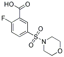 2-FLUORO-5-(MORPHOLINE-4-SULFONYL)-BENZOIC ACID Struktur