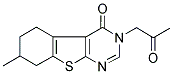 7-METHYL-3-(2-OXO-PROPYL)-5,6,7,8-TETRAHYDRO-3H-BENZO[4,5]THIENO[2,3-D]PYRIMIDIN-4-ONE Struktur