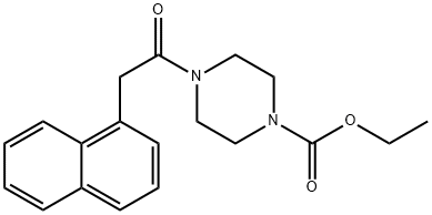 ETHYL 4-(2-NAPHTHYLACETYL)PIPERAZINECARBOXYLATE Struktur