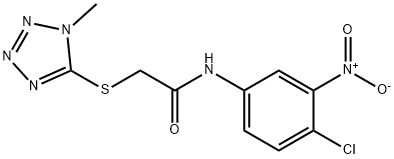 N-(4-CHLORO-3-NITROPHENYL)-2-[(1-METHYL-1H-1,2,3,4-TETRAAZOL-5-YL)SULFANYL]ACETAMIDE Struktur