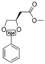 1,3-DIOXOLANE-4-ACETIC ACID, 2-PHENYL-, METHYL ESTER, (R) Struktur