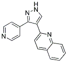 2-[3-(PYRIDIN-4-YL)-1H-PYRAZOL-4-YL]QUINOLINE Struktur
