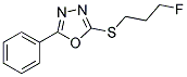 2-[(3-FLUOROPROPYL)SULFANYL]-5-PHENYL-1,3,4-OXADIAZOLE Struktur