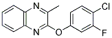 2-(4-CHLORO-3-FLUOROPHENOXY)-3-METHYLQUINOXALINE Struktur