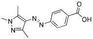 4-[(E)-(1,3,5-TRIMETHYL-1H-PYRAZOL-4-YL)DIAZENYL]BENZOIC ACID Struktur