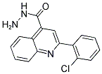 2-(2-CHLORO-PHENYL)-QUINOLINE-4-CARBOXYLIC ACID HYDRAZIDE Struktur