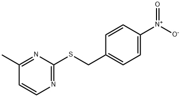 4-METHYL-2-[(4-NITROBENZYL)SULFANYL]PYRIMIDINE Struktur