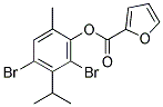 2,4-DIBROMO-3-ISOPROPYL-6-METHYLPHENYL 2-FUROATE Struktur