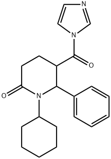 1-CYCLOHEXYL-5-(1H-IMIDAZOL-1-YLCARBONYL)-6-PHENYLTETRAHYDRO-2(1H)-PYRIDINONE Struktur