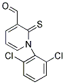 1-(2,6-DICHLOROPHENYL)-2-THIOXO-1,2-DIHYDROPYRIDINE-3-CARBALDEHYDE Struktur