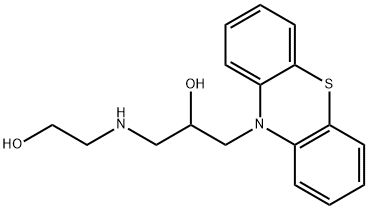 1-(2-HYDROXY-ETHYLAMINO)-3-PHENOTHIAZIN-10-YL-PROPAN-2-OL Struktur