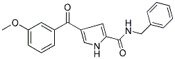 N-BENZYL-4-(3-METHOXYBENZOYL)-1H-PYRROLE-2-CARBOXAMIDE Struktur