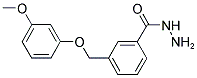 3-(3-METHOXY-PHENOXYMETHYL)-BENZOIC ACID HYDRAZIDE Struktur