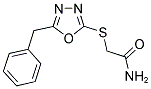 2-[(5-BENZYL-1,3,4-OXADIAZOL-2-YL)SULFANYL]ACETAMIDE Struktur